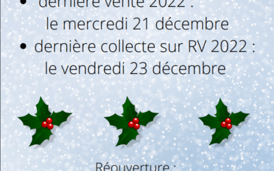 Fermeture annuelle !