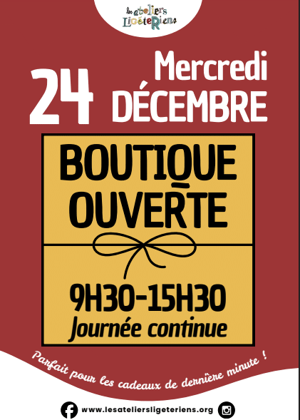 Ouverture le 24 décembre…avant une semaine de repos !